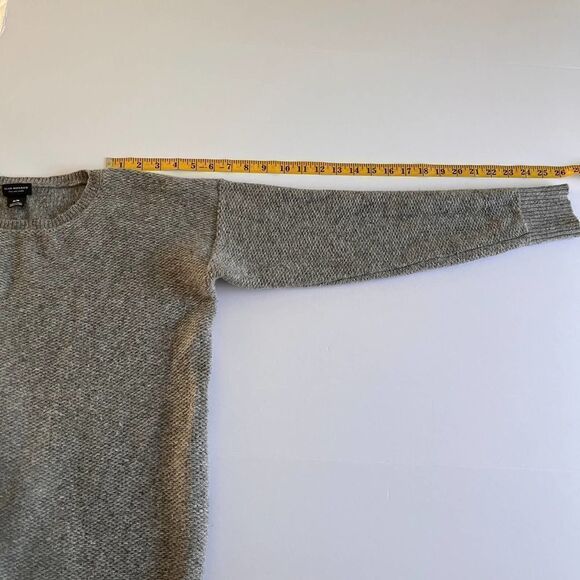 Club Monaco Italian Yarn Wool Silk Grey Long Sleeve Sweater Dress Size Medium - Picture 10 of 13